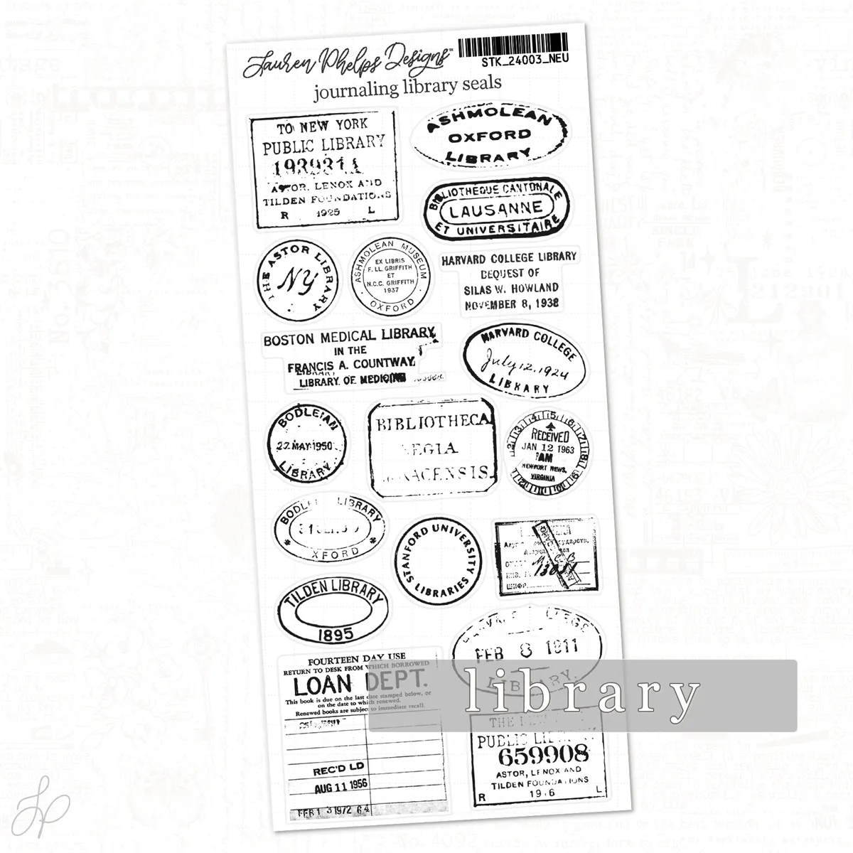 Journaling Library Seals | Classically Chic Basics