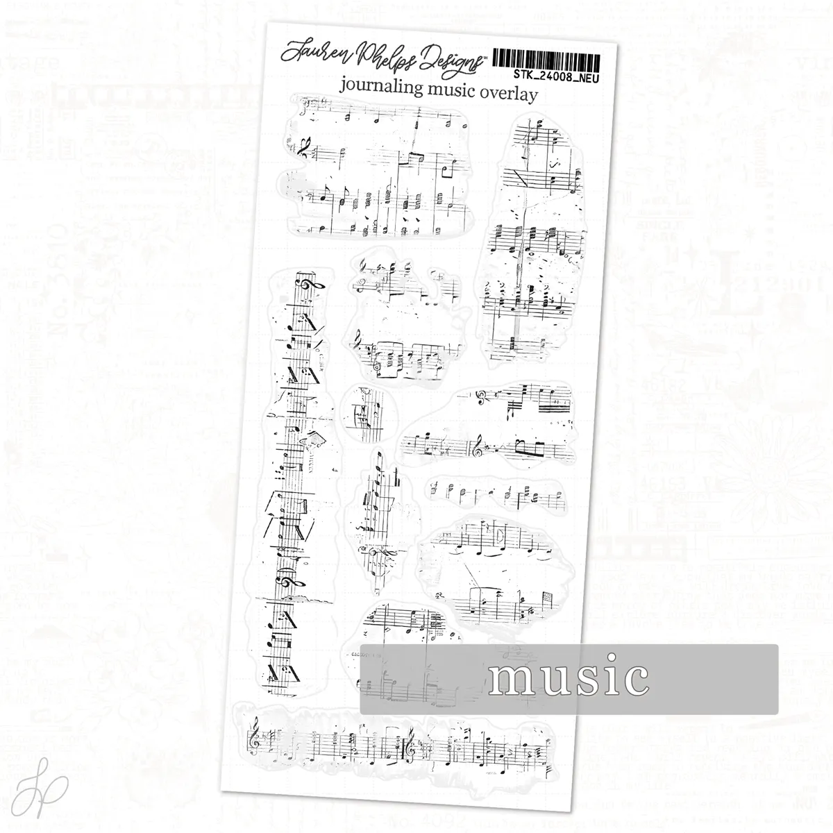 Journaling Music Overlays | Classically Chic Basics