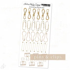 Journaling Pins & Clips | Classically Chic Basics