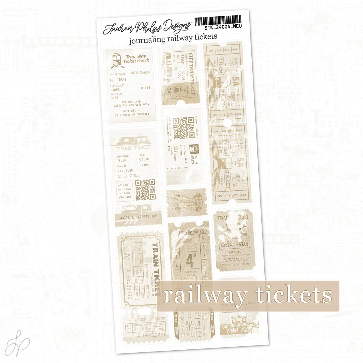 Journaling Railway Tickets | Classically Chic Basics