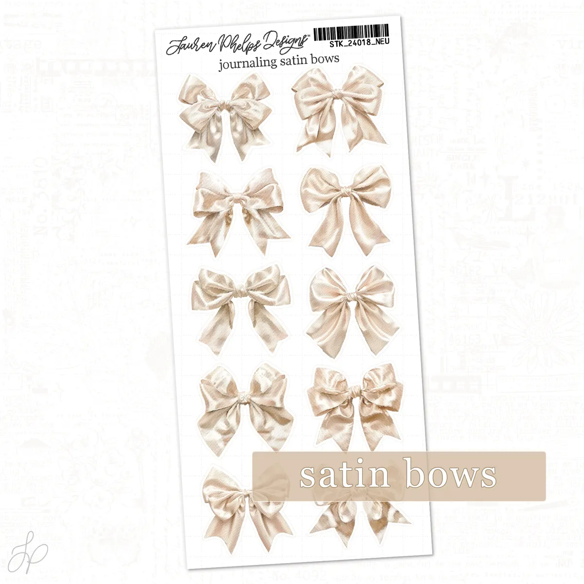 Journaling Satin Bows | Classically Chic Basics