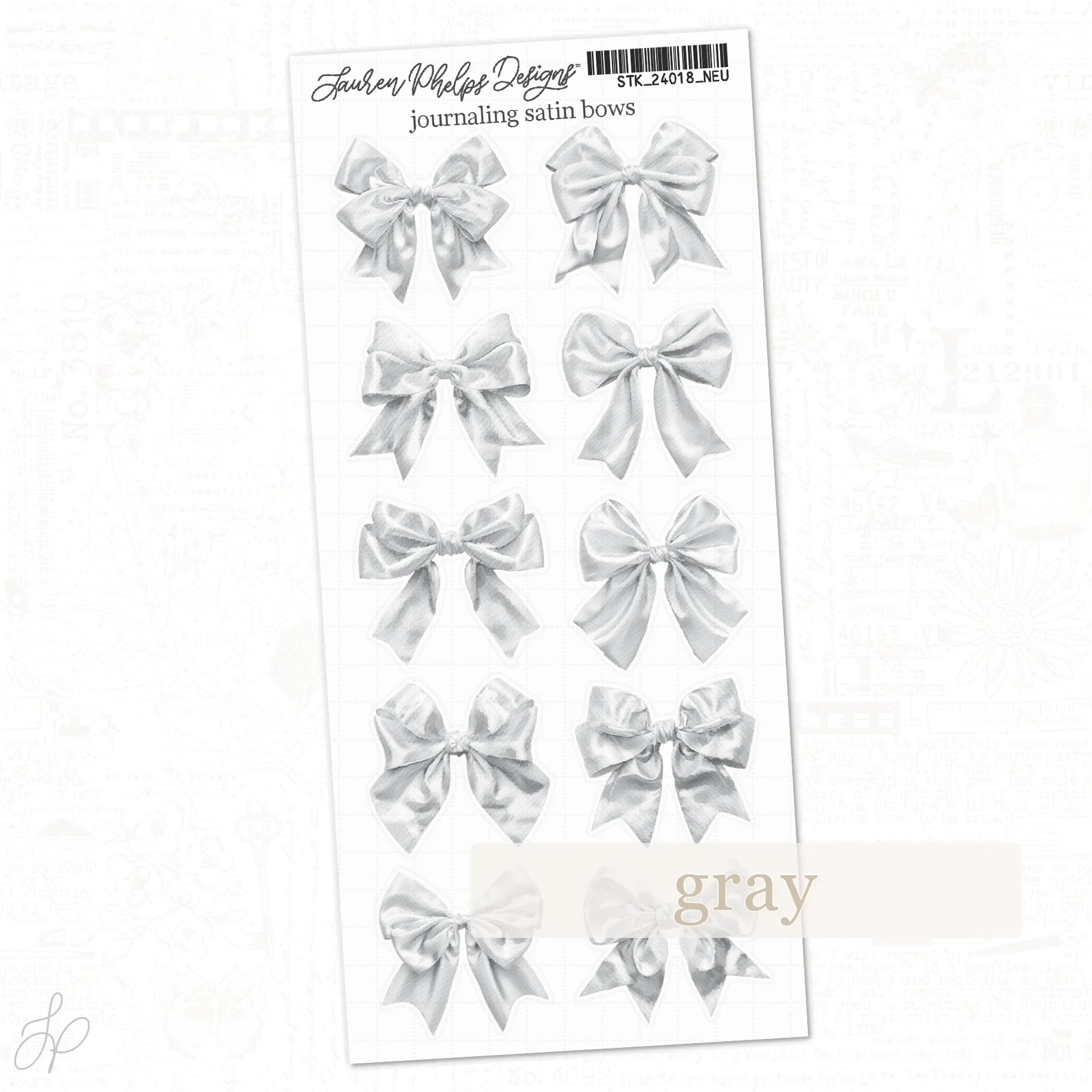 Journaling Satin Bows | Classically Chic Basics