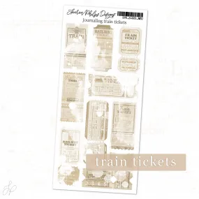 Journaling Train Tickets | Classically Chic Basics