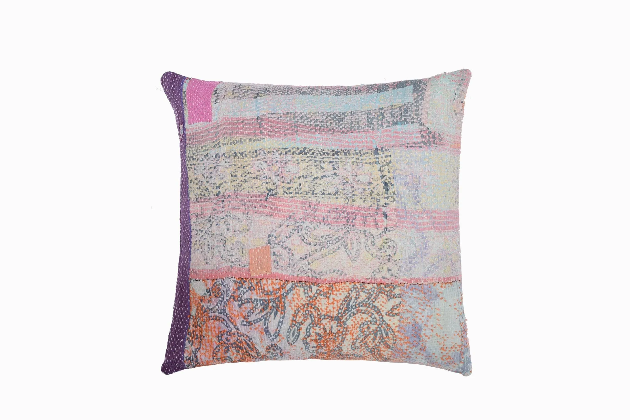 Kantha stitch cushion Ref 19