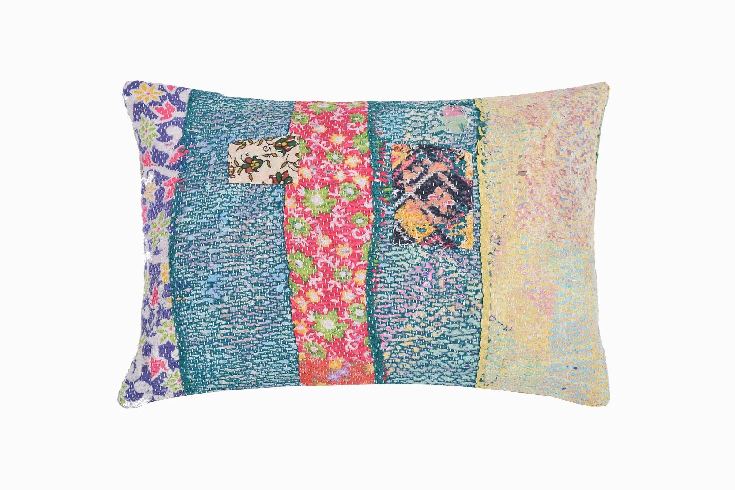 Kantha stitch cushion Ref 3