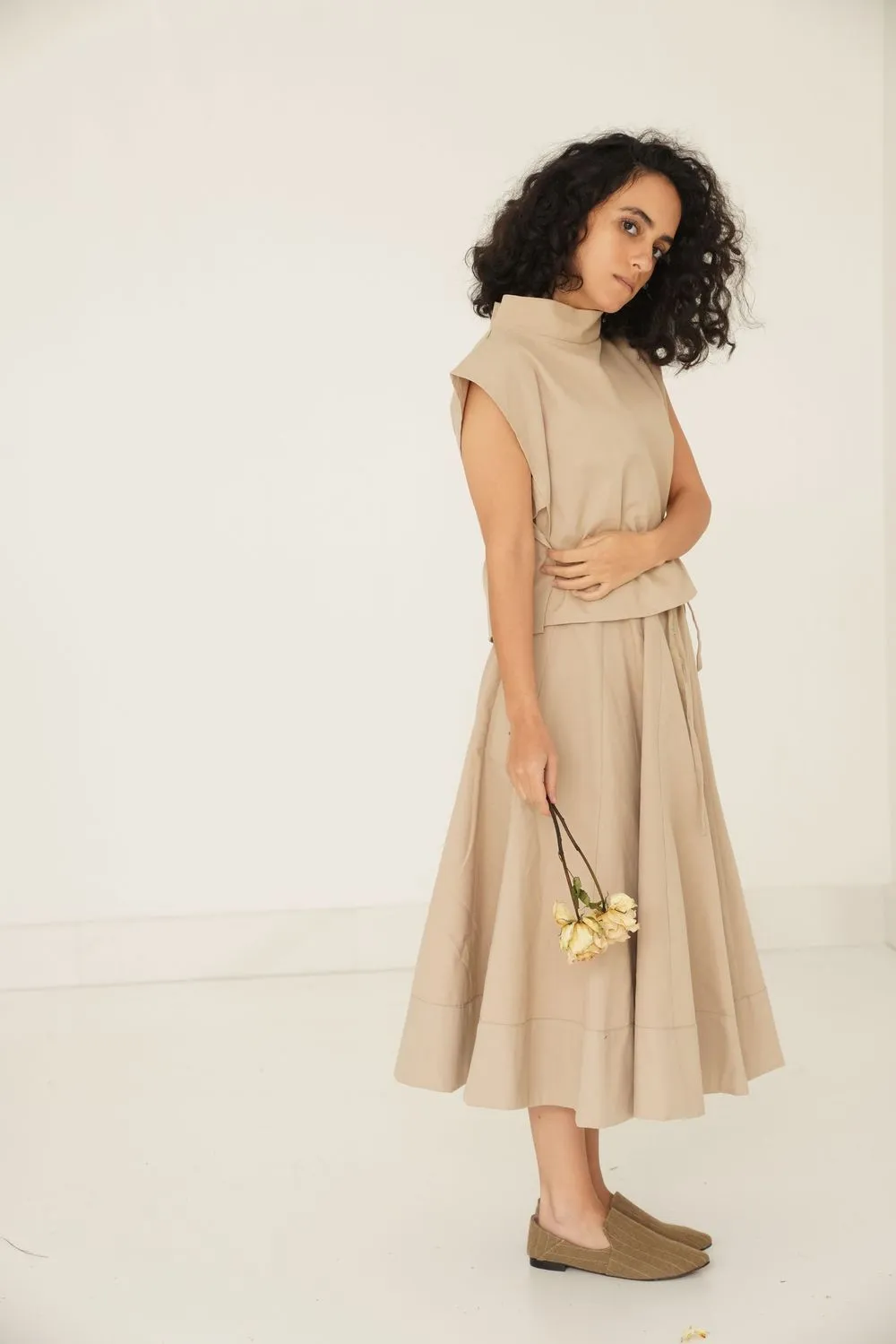 Kenton Skirt Set- Camel