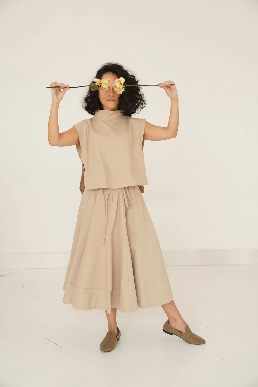 Kenton Skirt Set- Camel