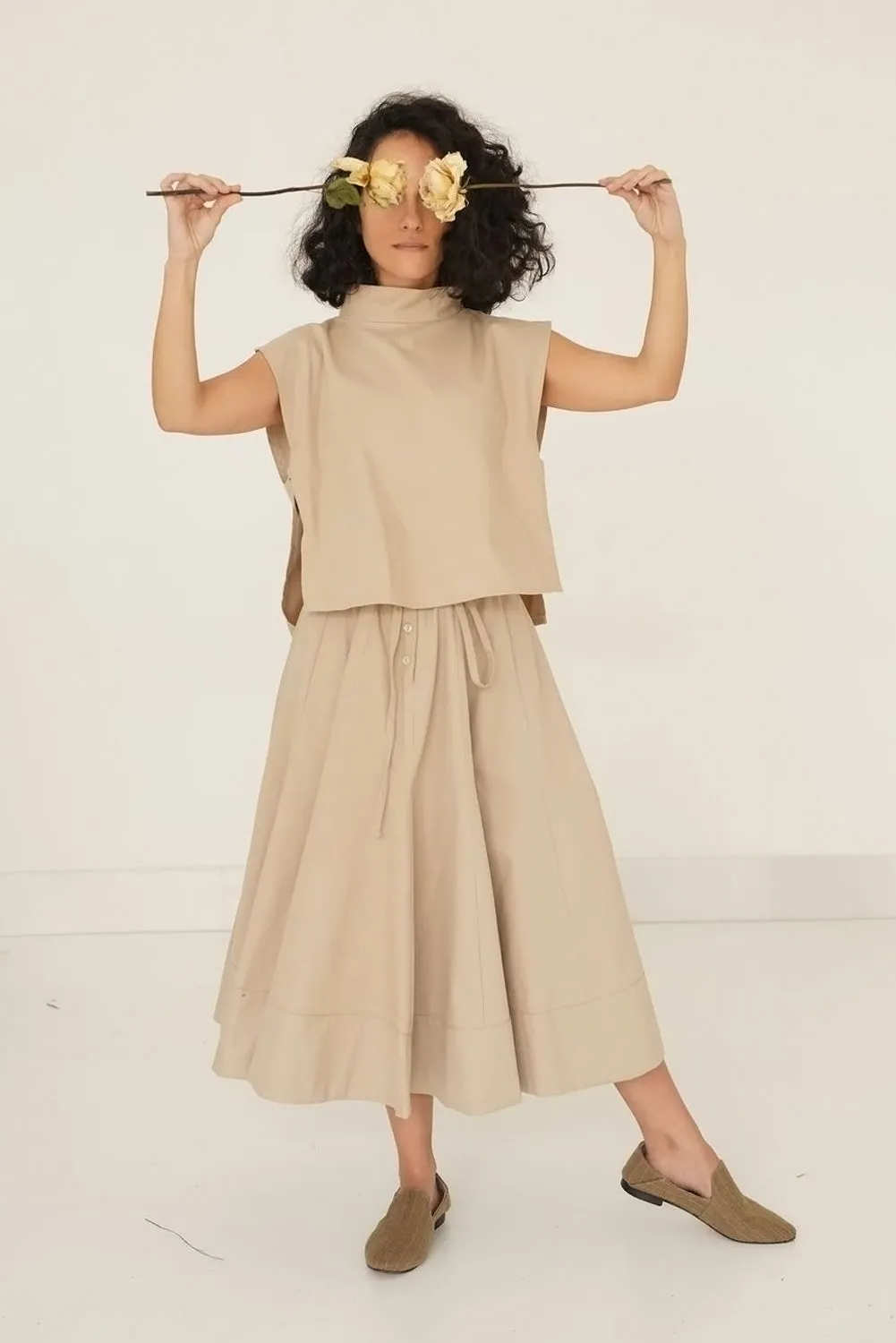 Kenton Skirt Set- Camel