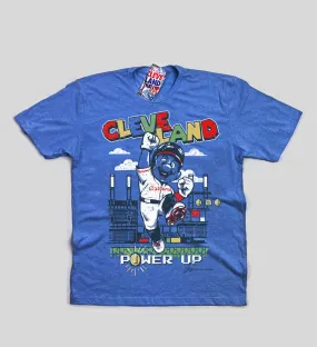 Kids Cleveland Baseball Power Up T shirt