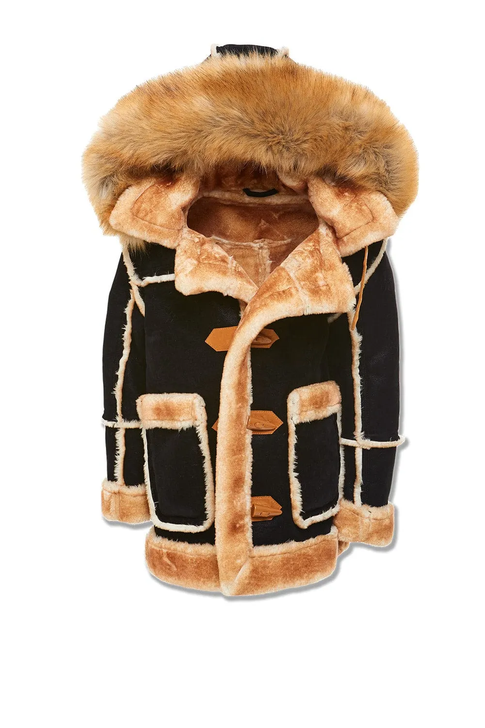 Kids Denali Shearling Jacket (Black Coffee)