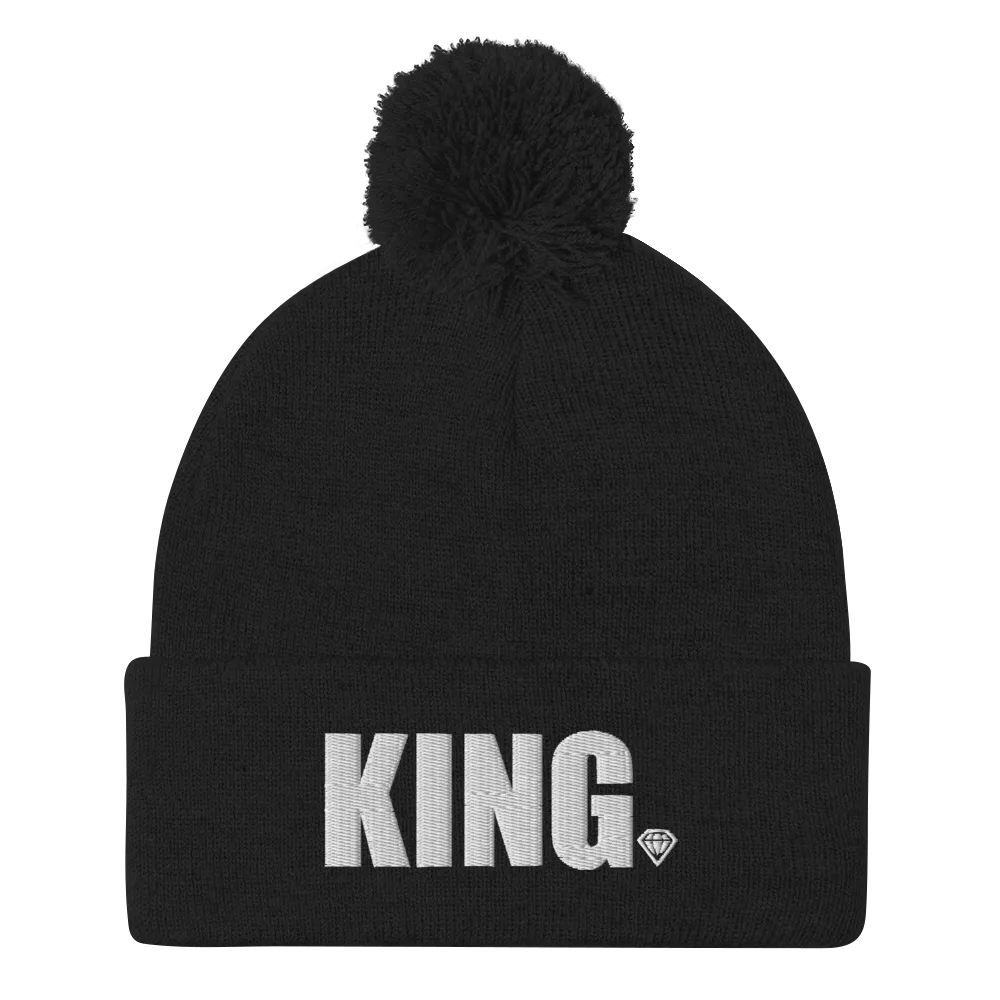 KING OR QUEEN POM POM BEANIE