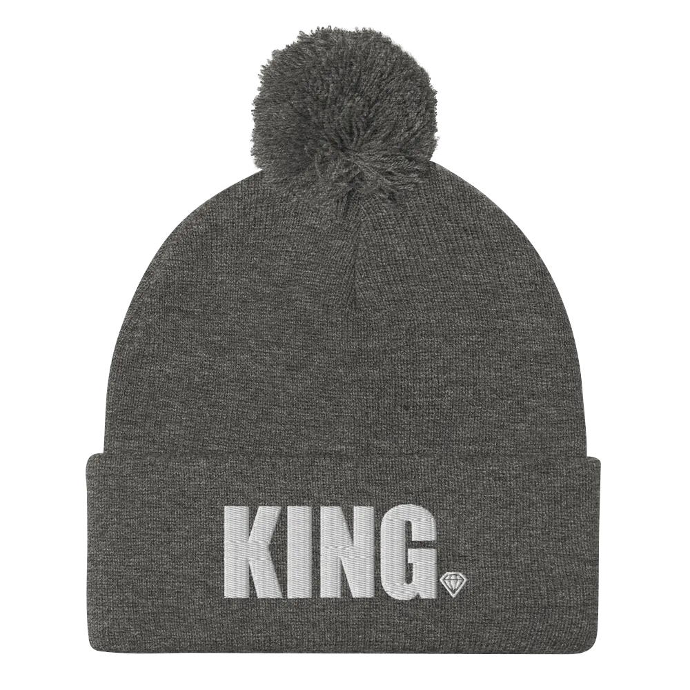 KING OR QUEEN POM POM BEANIE