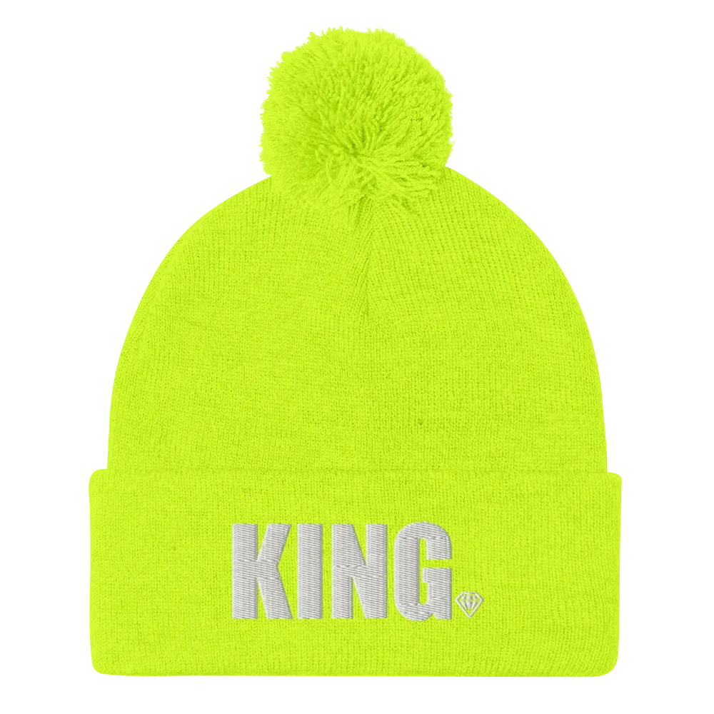 KING OR QUEEN POM POM BEANIE