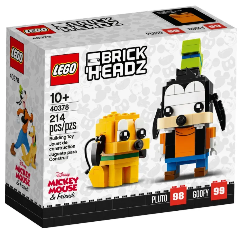 LEGO 40378: Brickheadz: Disney Goofy & Pluto