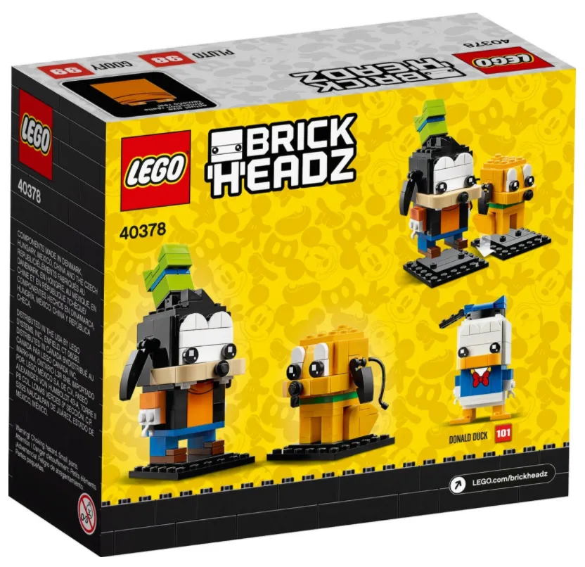 LEGO 40378: Brickheadz: Disney Goofy & Pluto