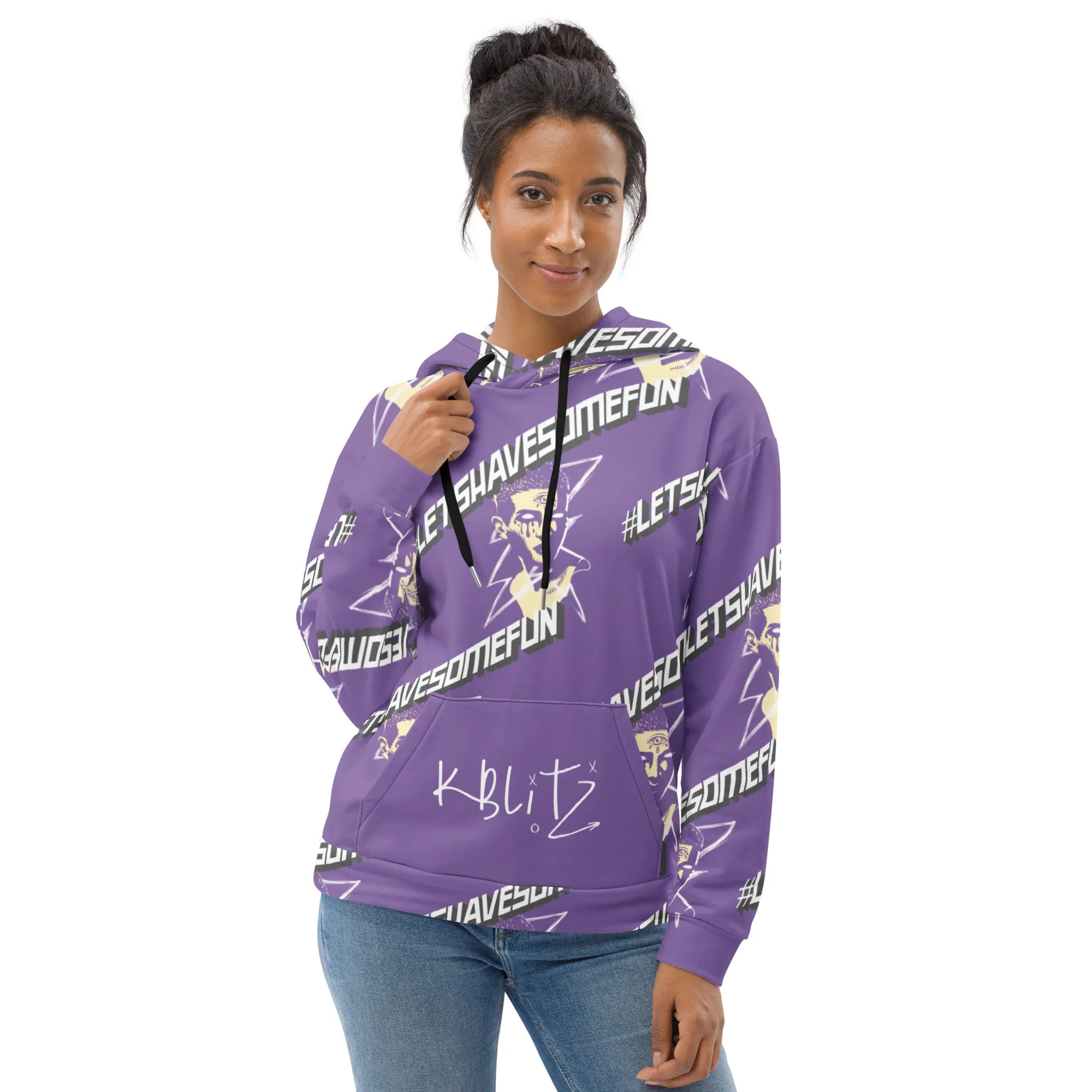 #LHSF Fun Hoodie for All-Day Comfort with Playful 'Let's Have Some Fun' Slogan and Quirky Design