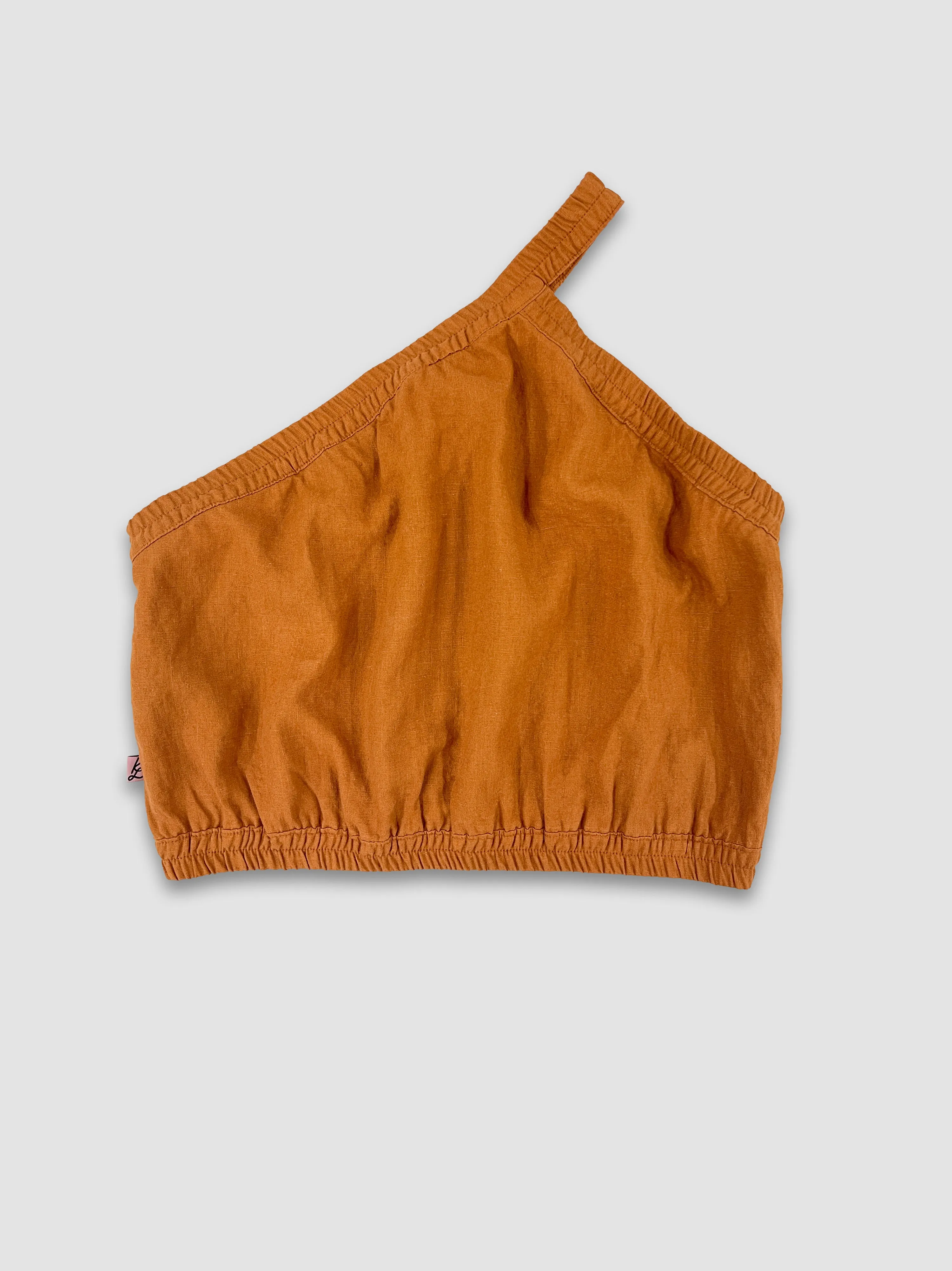 Linen Off the Shoulder Top - Ocher