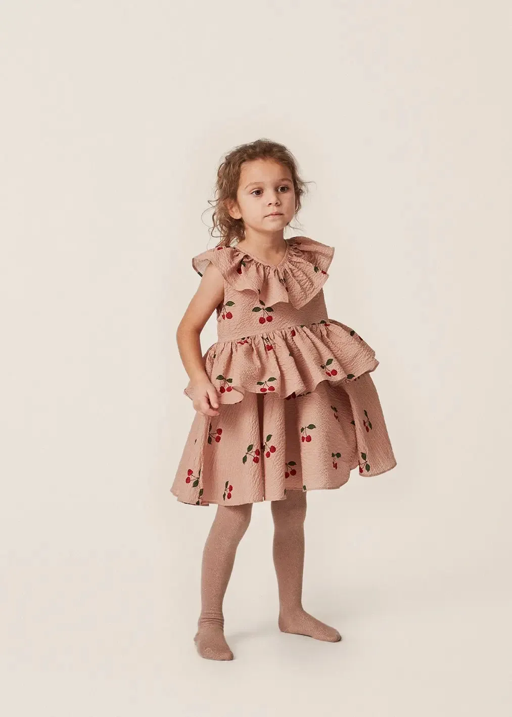 Ma Grande Cerise Blush Lunella Girl Dress