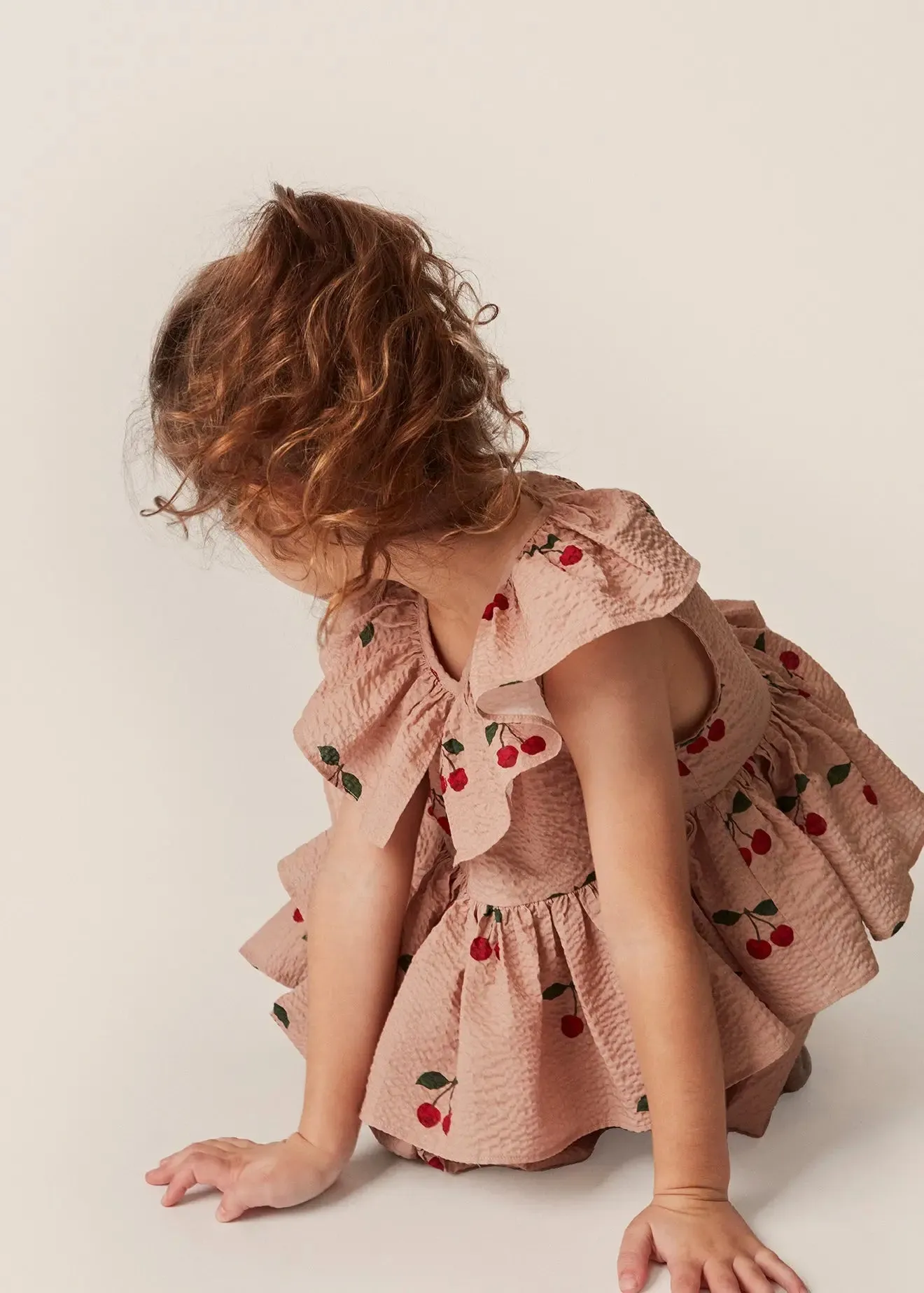 Ma Grande Cerise Blush Lunella Girl Dress