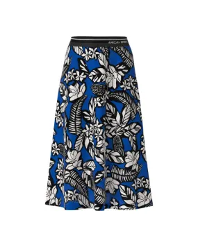 Marc Cain All Over Floral Pattern Flared Skirt