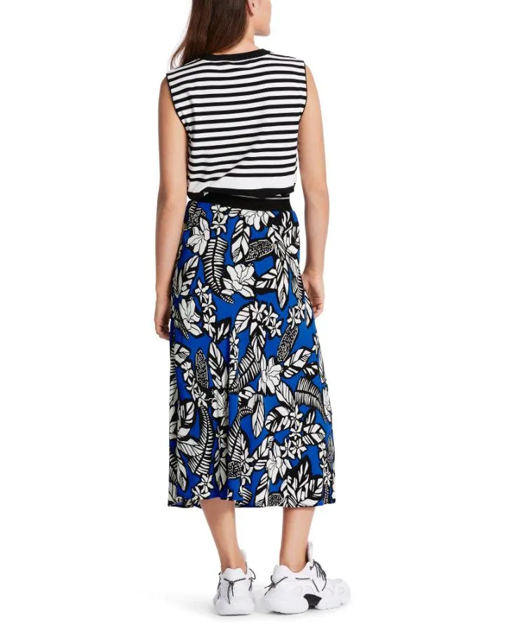 Marc Cain All Over Floral Pattern Flared Skirt