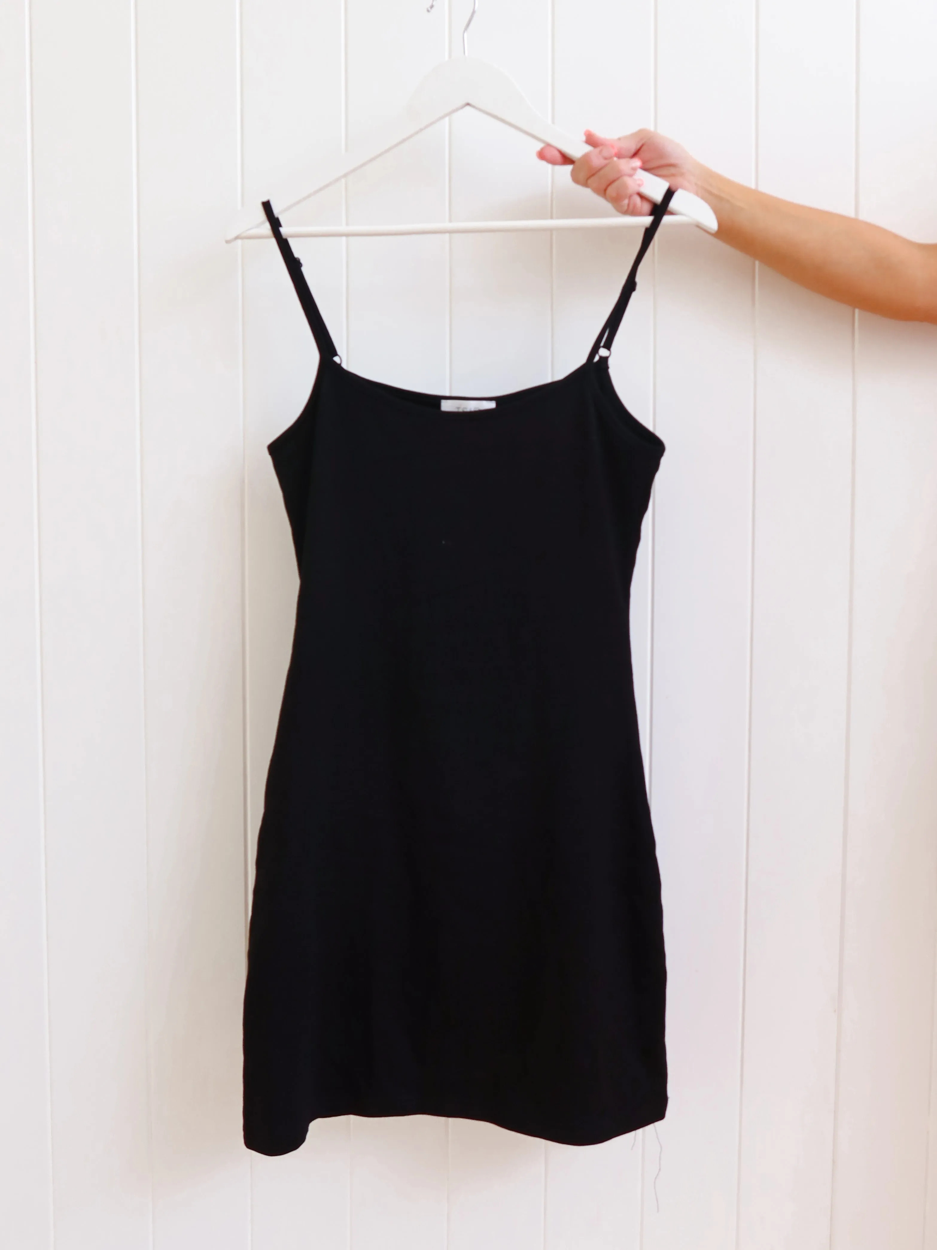 Martin Slip Dress - Black