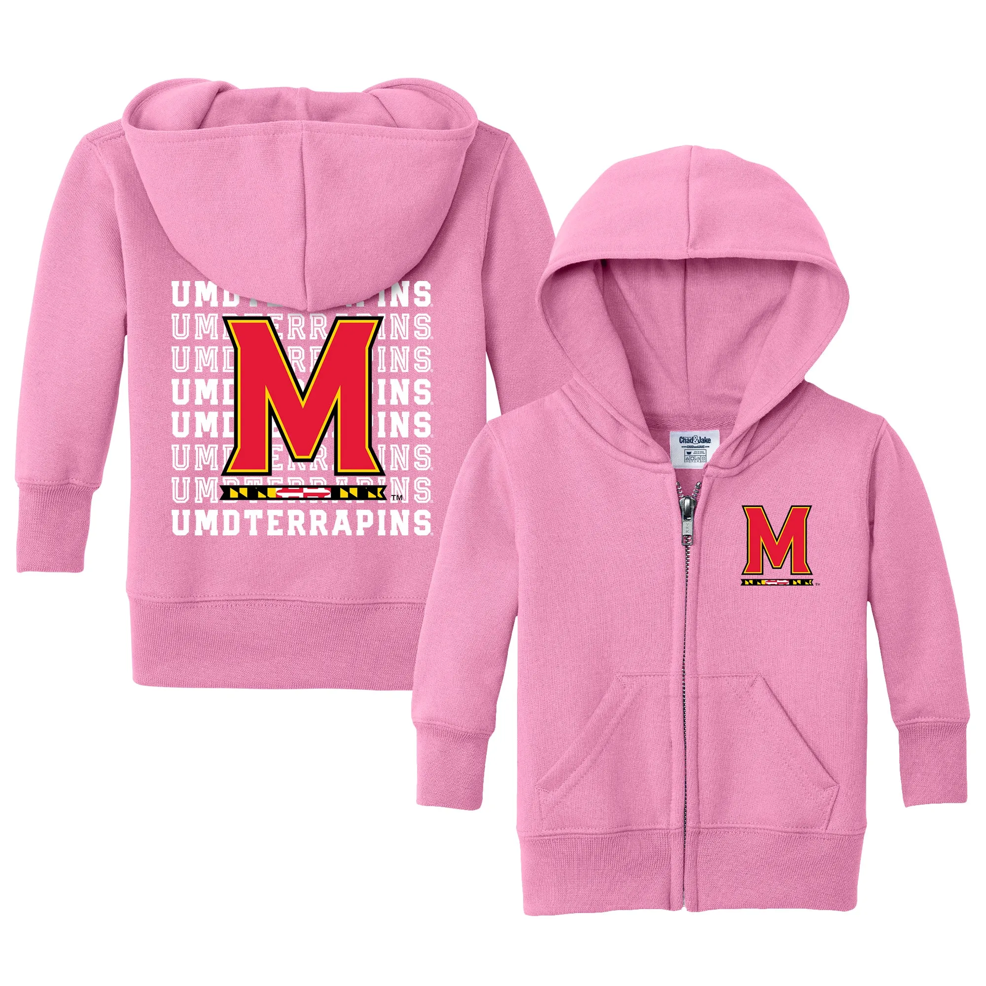 Maryland Terrapins Retro Infant Full-Zip Sweatshirt