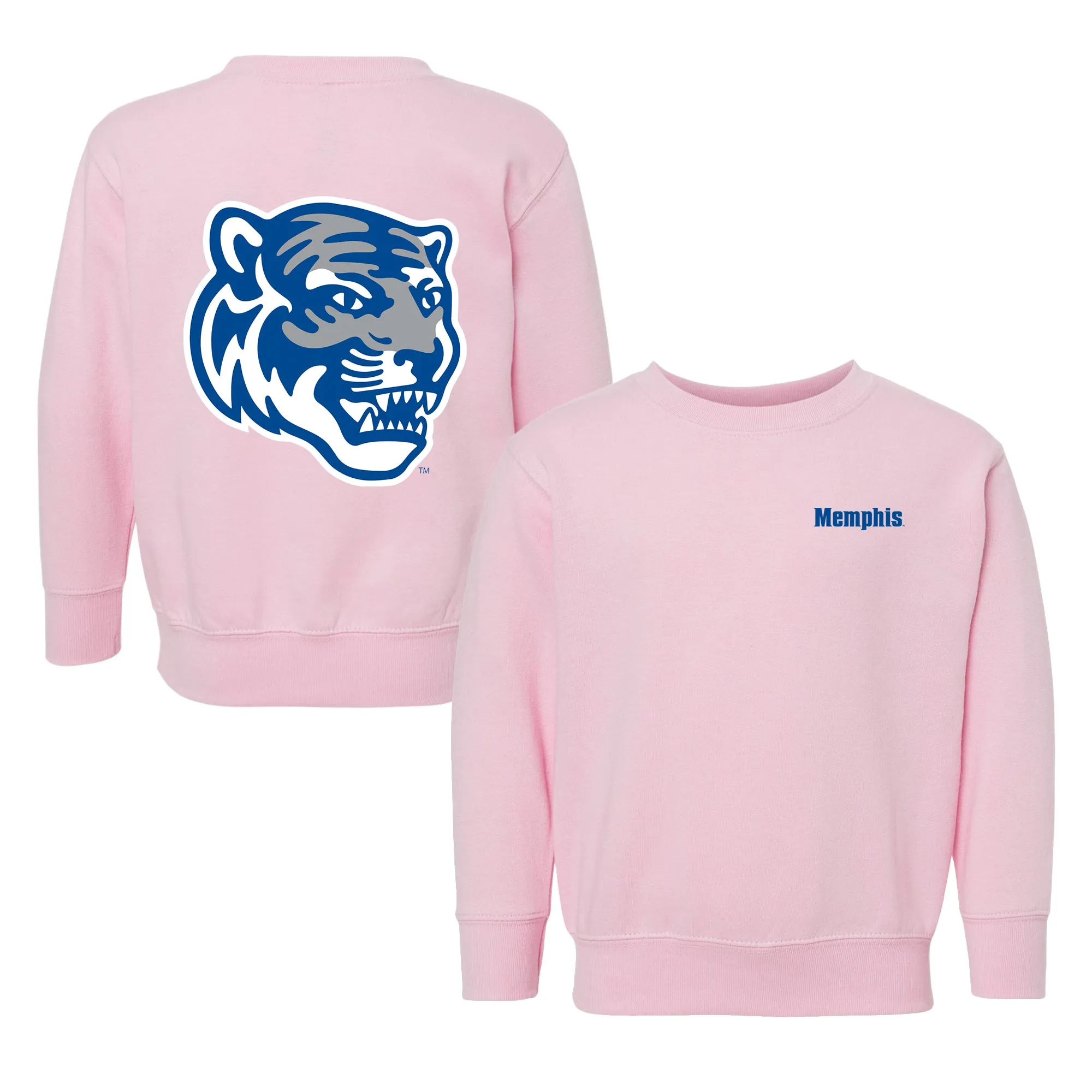 Memphis Tigers Logo Toddler Crewneck Sweatshirt