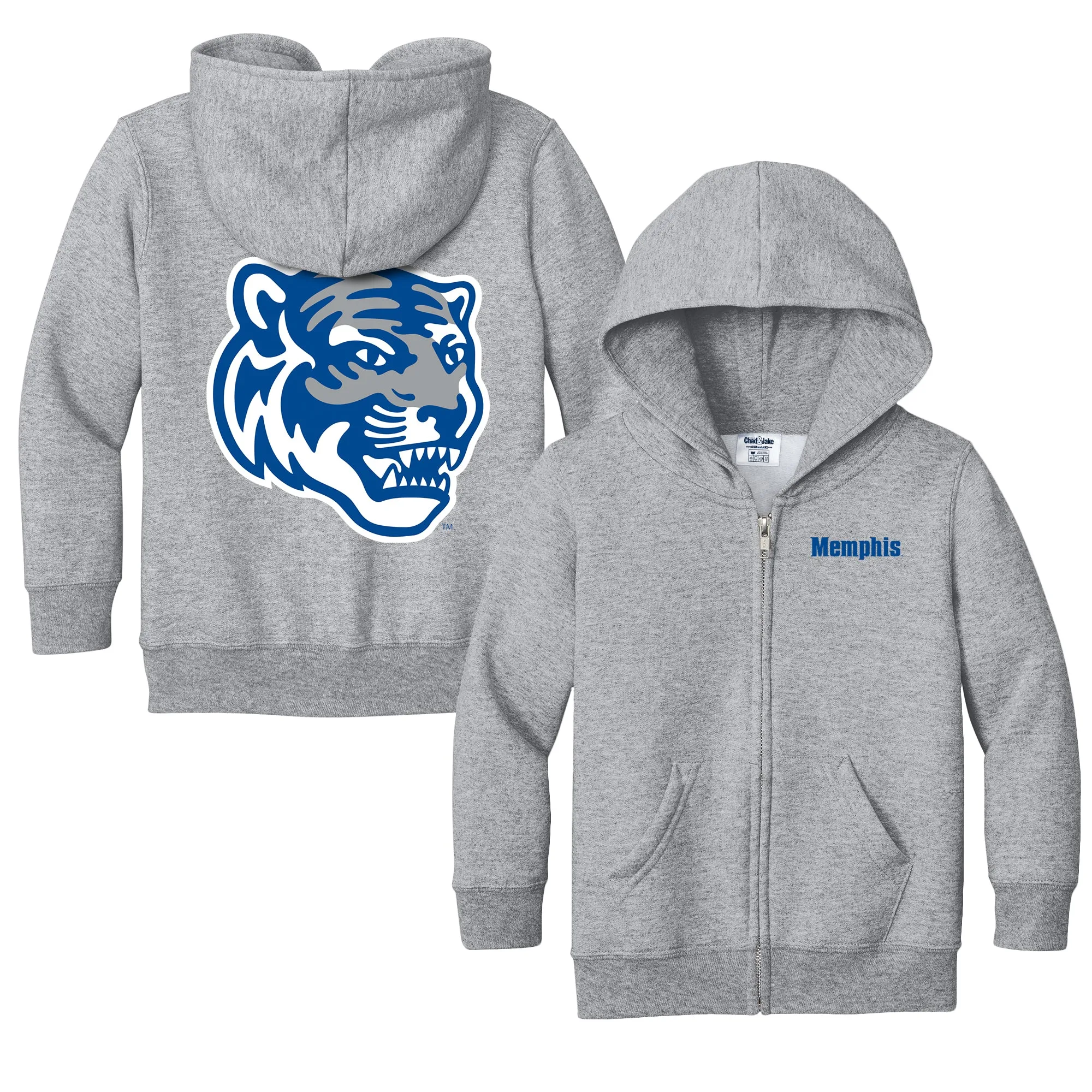 Memphis Tigers Logo Toddler Full-Zip Sweatshirt