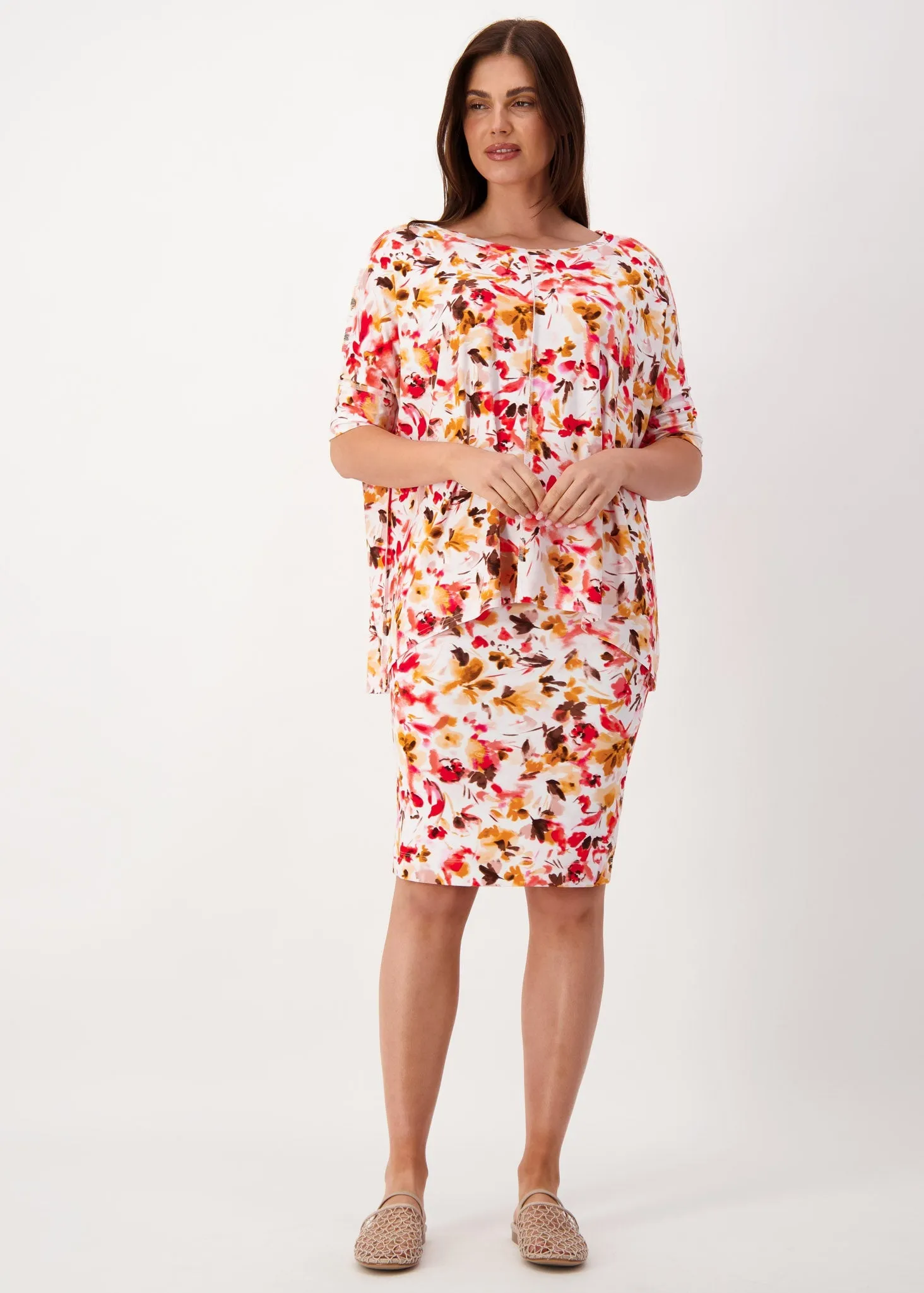 Midi Bamboo Whitney Tube Skirt - Summer Floral