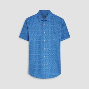 Miles Geometrical Print OoohCotton Short Sleeve Shirt