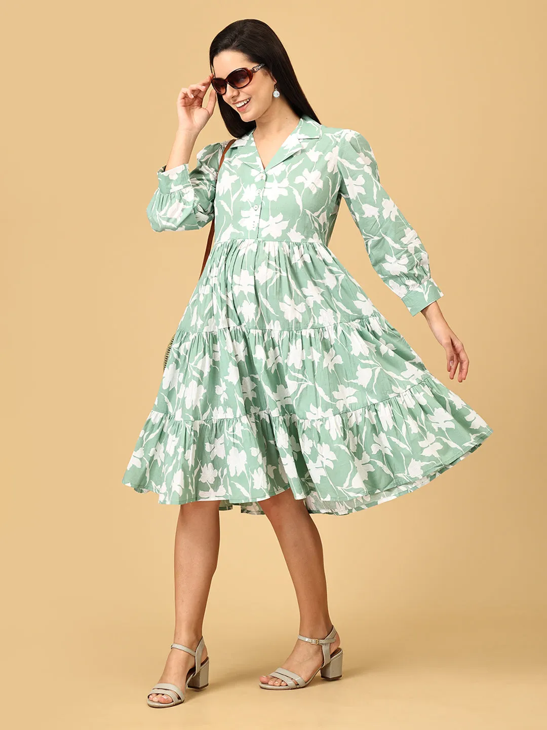 Mint-ique Chic Maternity and Nursing Dress