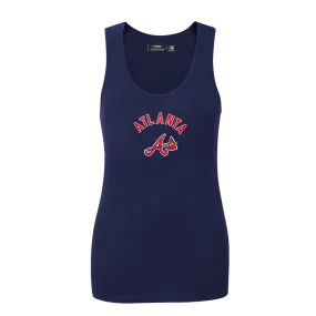 MLB ATLANTA BRAVES CLASSIC WOMEN'S RELAXED FIT RACERBACK (MIDNIGHT NAVY)