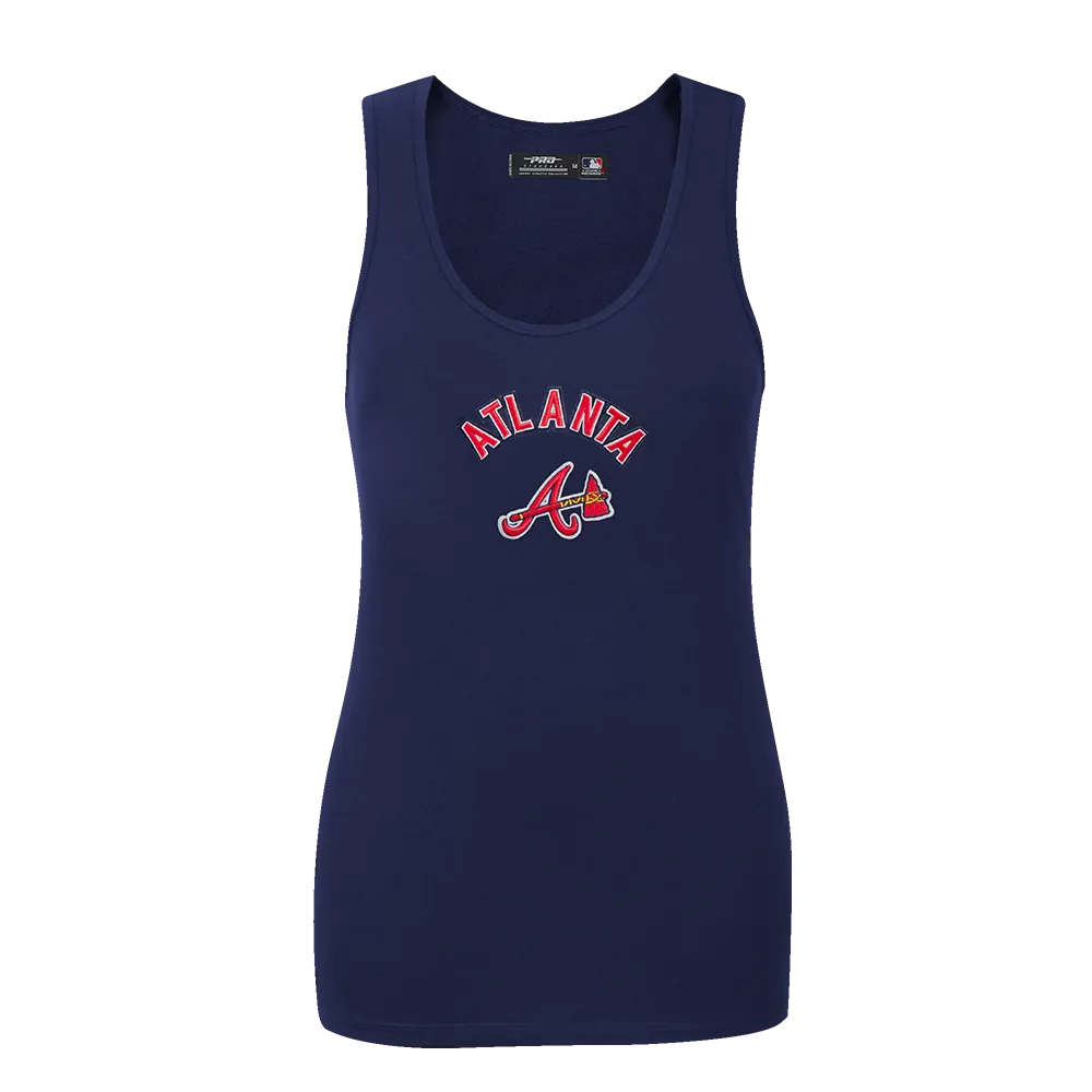 MLB ATLANTA BRAVES CLASSIC WOMEN'S RELAXED FIT RACERBACK (MIDNIGHT NAVY)