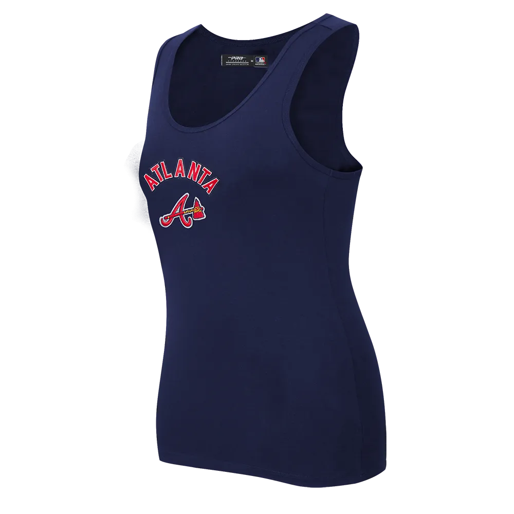 MLB ATLANTA BRAVES CLASSIC WOMEN'S RELAXED FIT RACERBACK (MIDNIGHT NAVY)