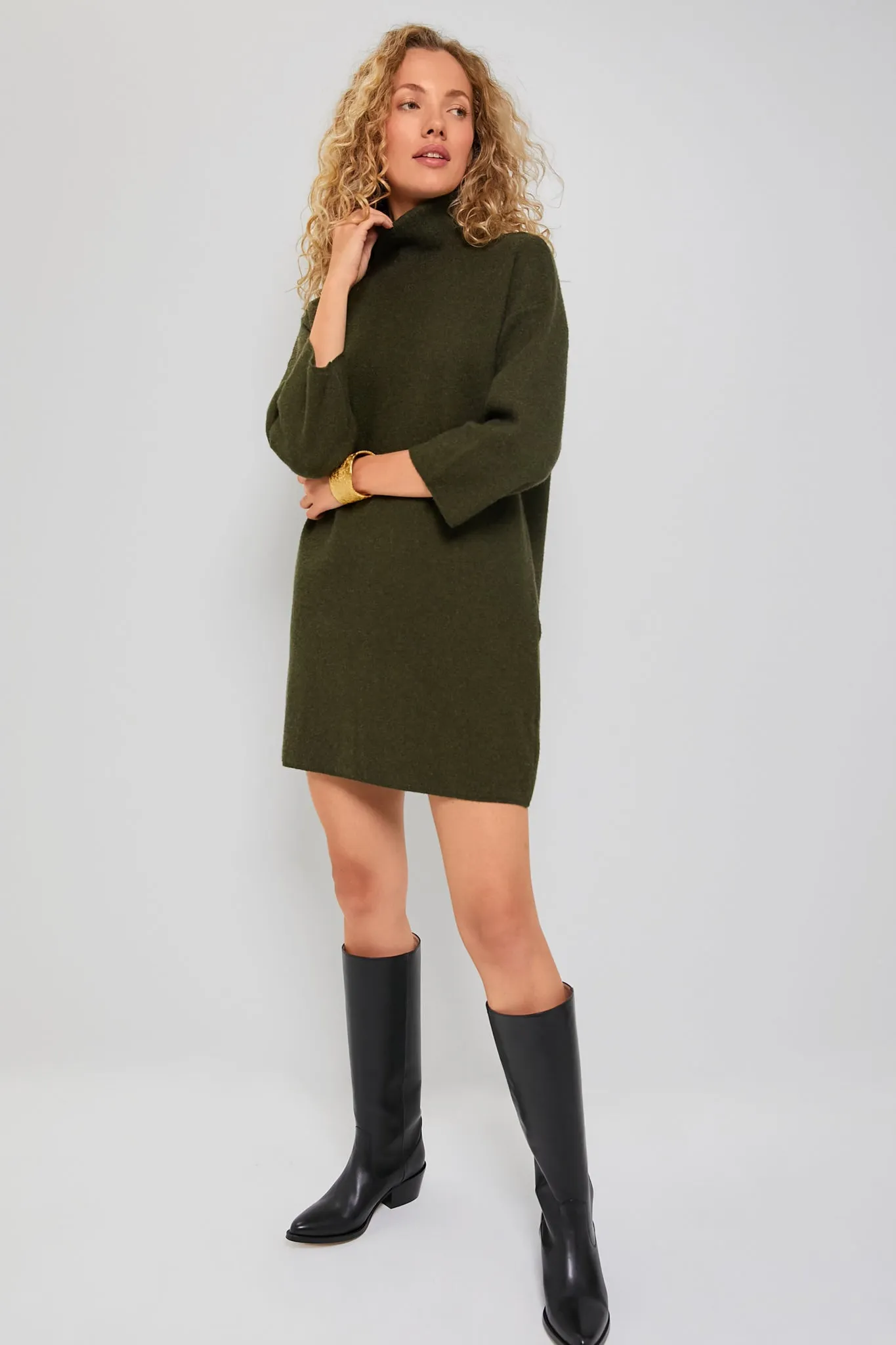 Moss Green Vivianne Dress