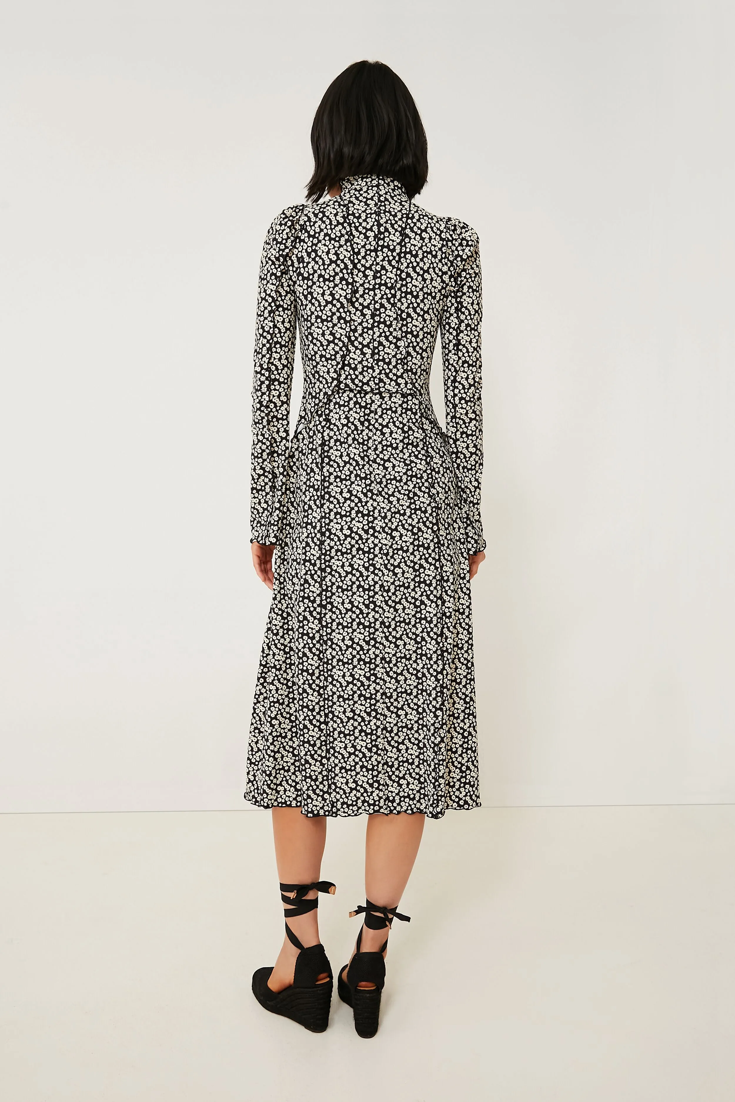 Multi Della Print Long Sleeve Dress