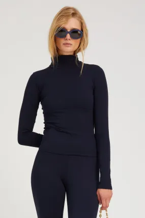 Navy City Long Sleeve Turtleneck