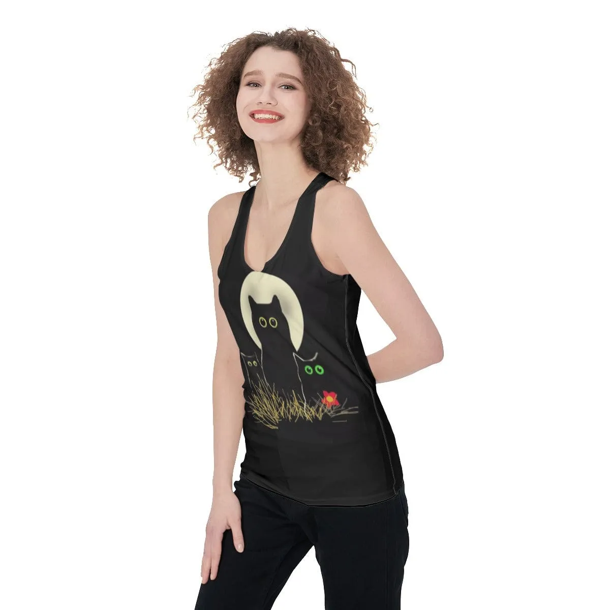 Night Cats Women's Racerback Tank Top