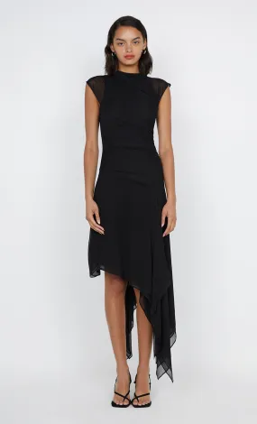 NOEMI ASYM DRESS - BLACK