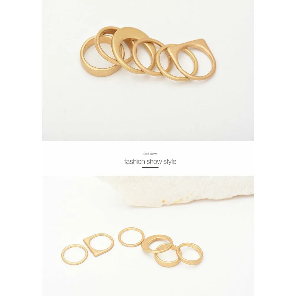 Oh-My-6 Piece Knuckle Rings