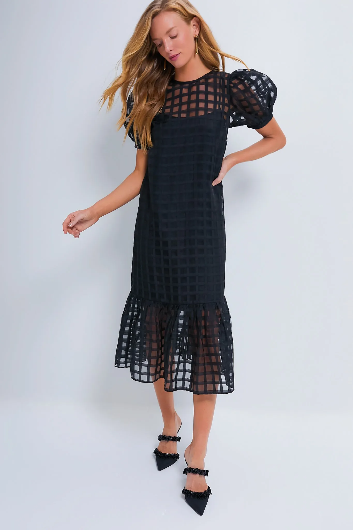 Organza Windowpane Waverly Dress