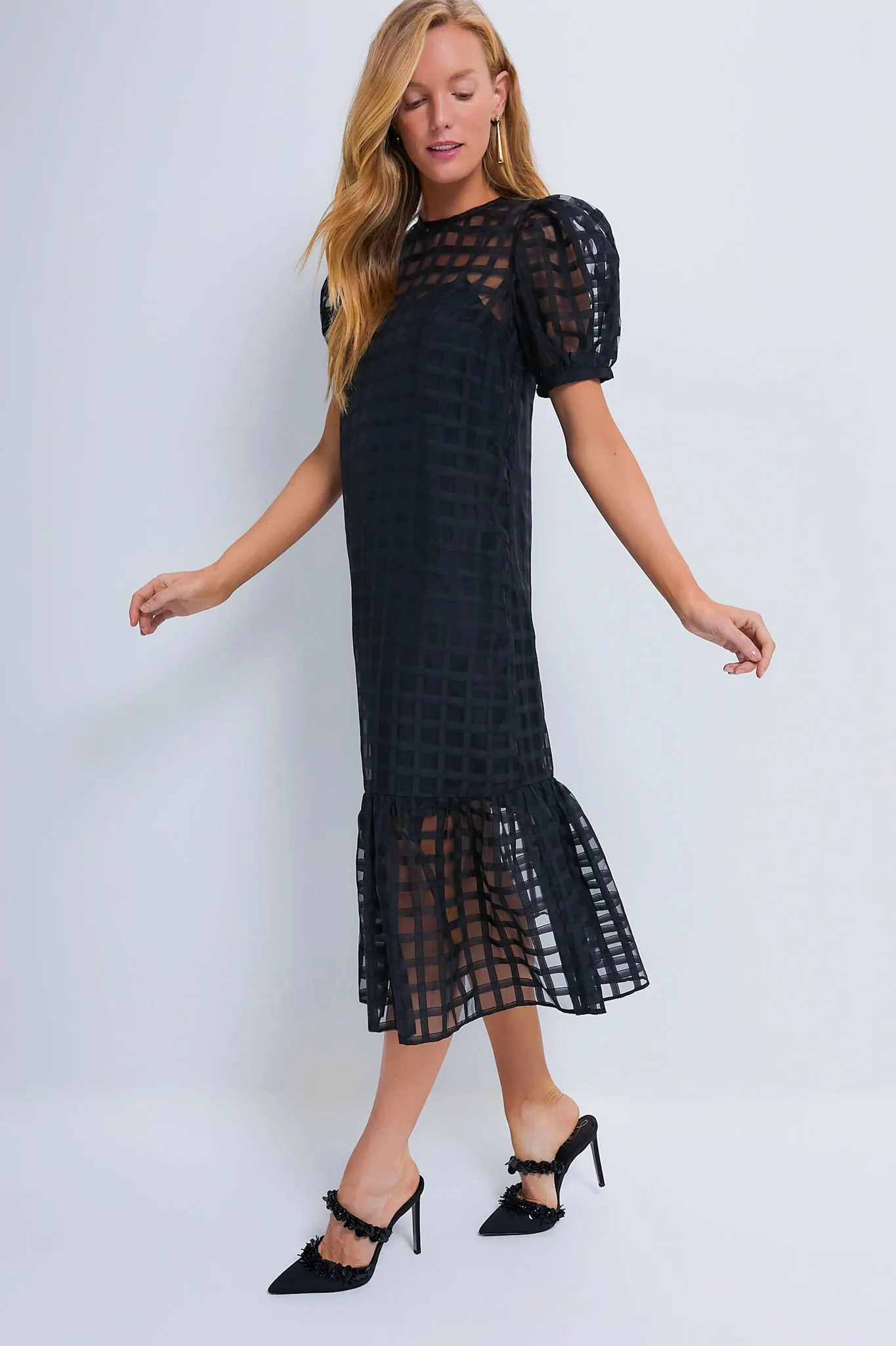 Organza Windowpane Waverly Dress