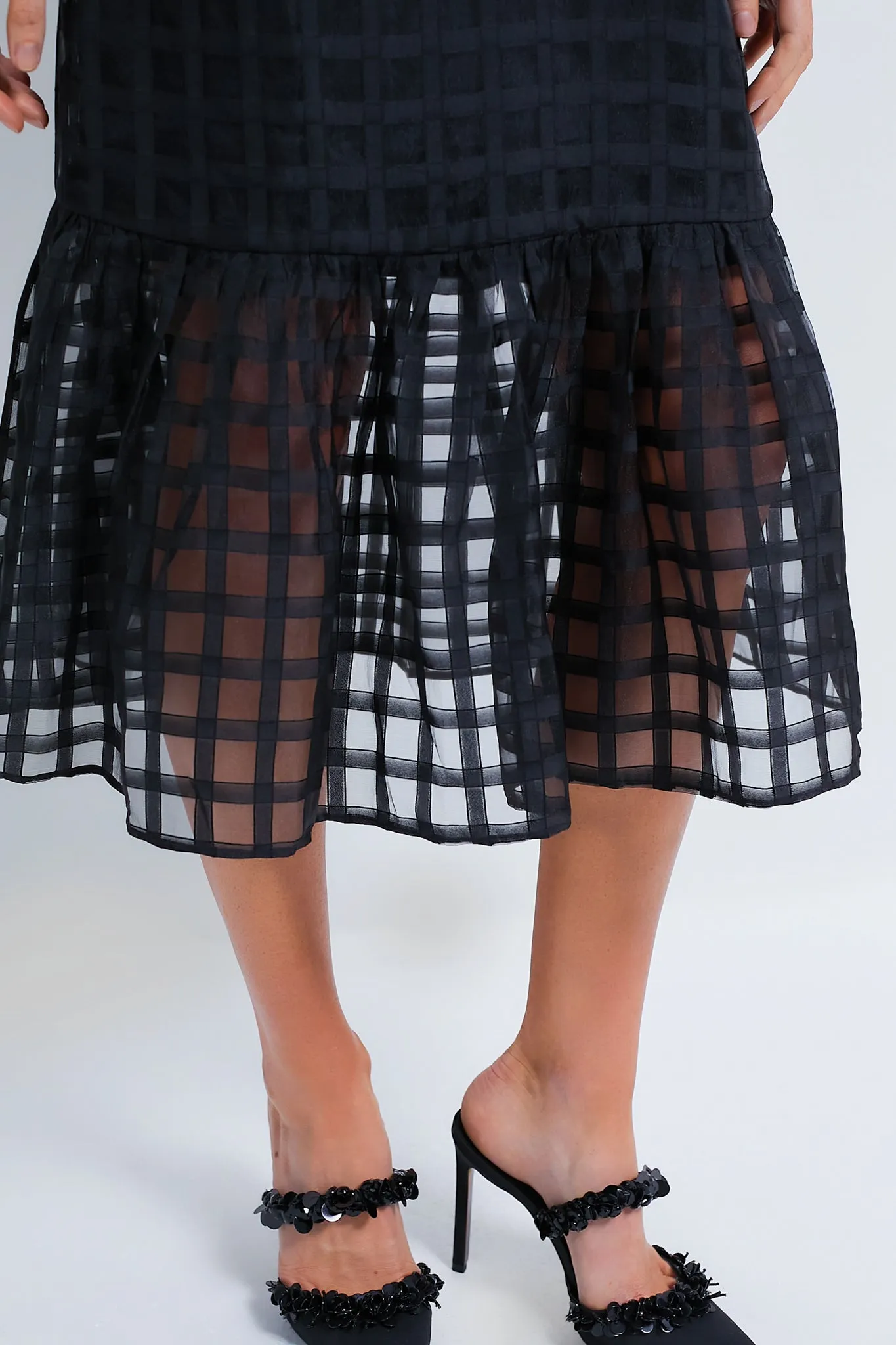 Organza Windowpane Waverly Dress