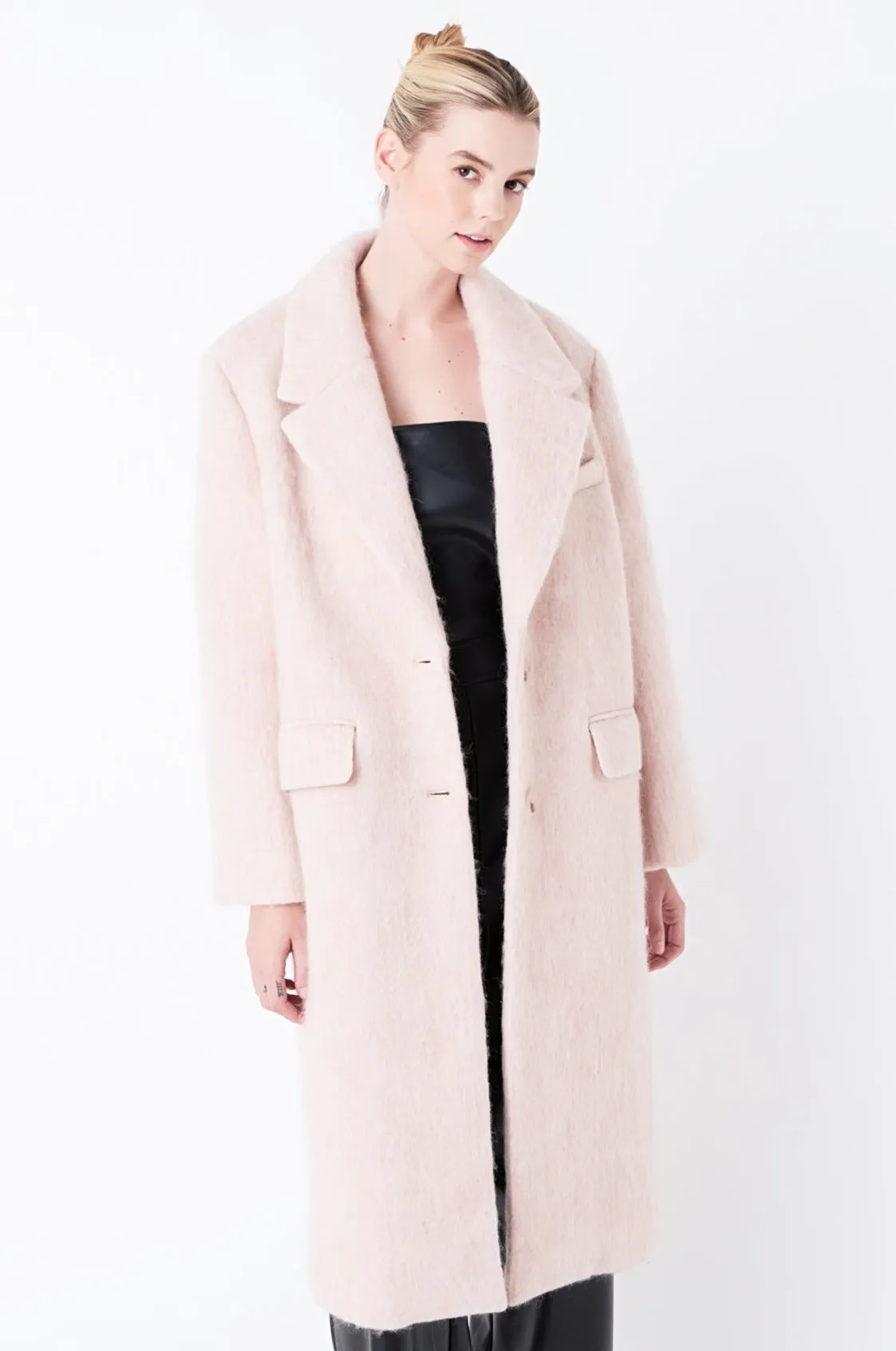 Oversize Single-breasted Long Coat