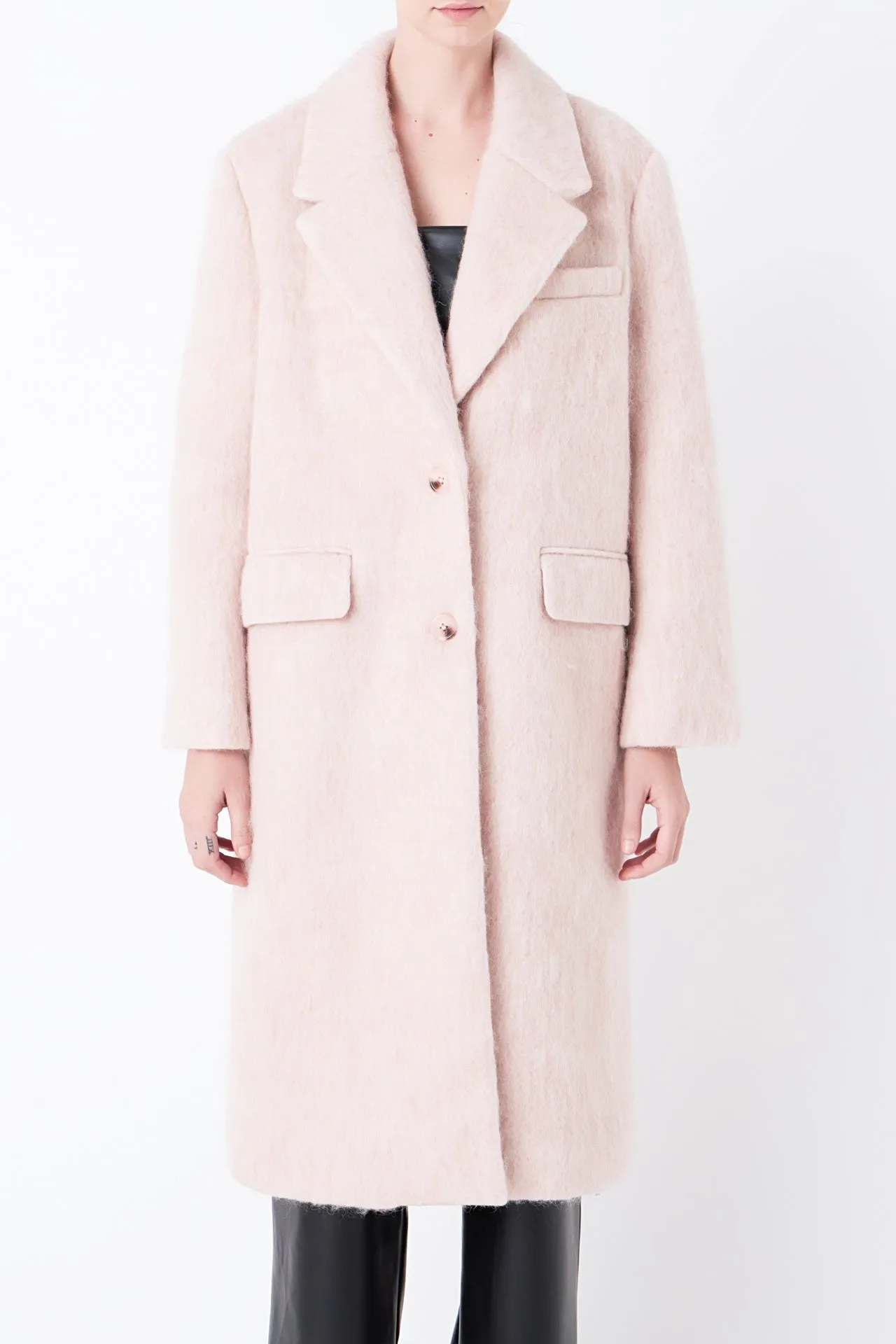 Oversize Single-breasted Long Coat