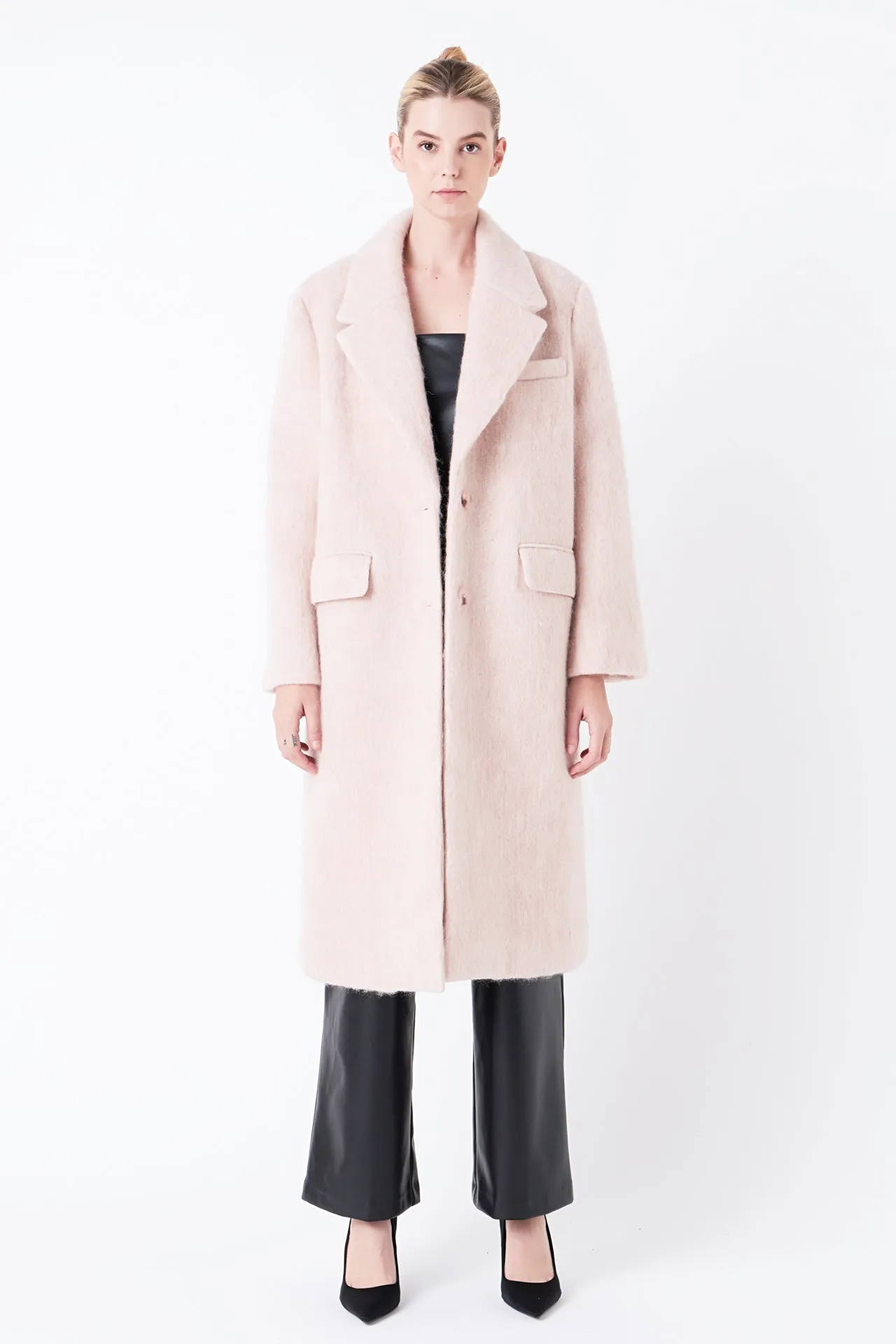 Oversize Single-breasted Long Coat