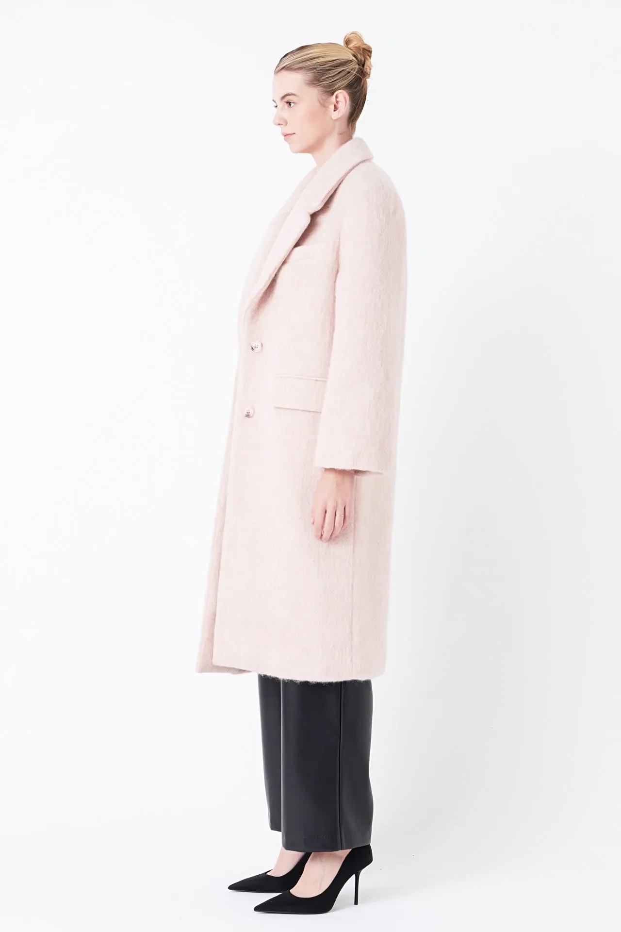 Oversize Single-breasted Long Coat