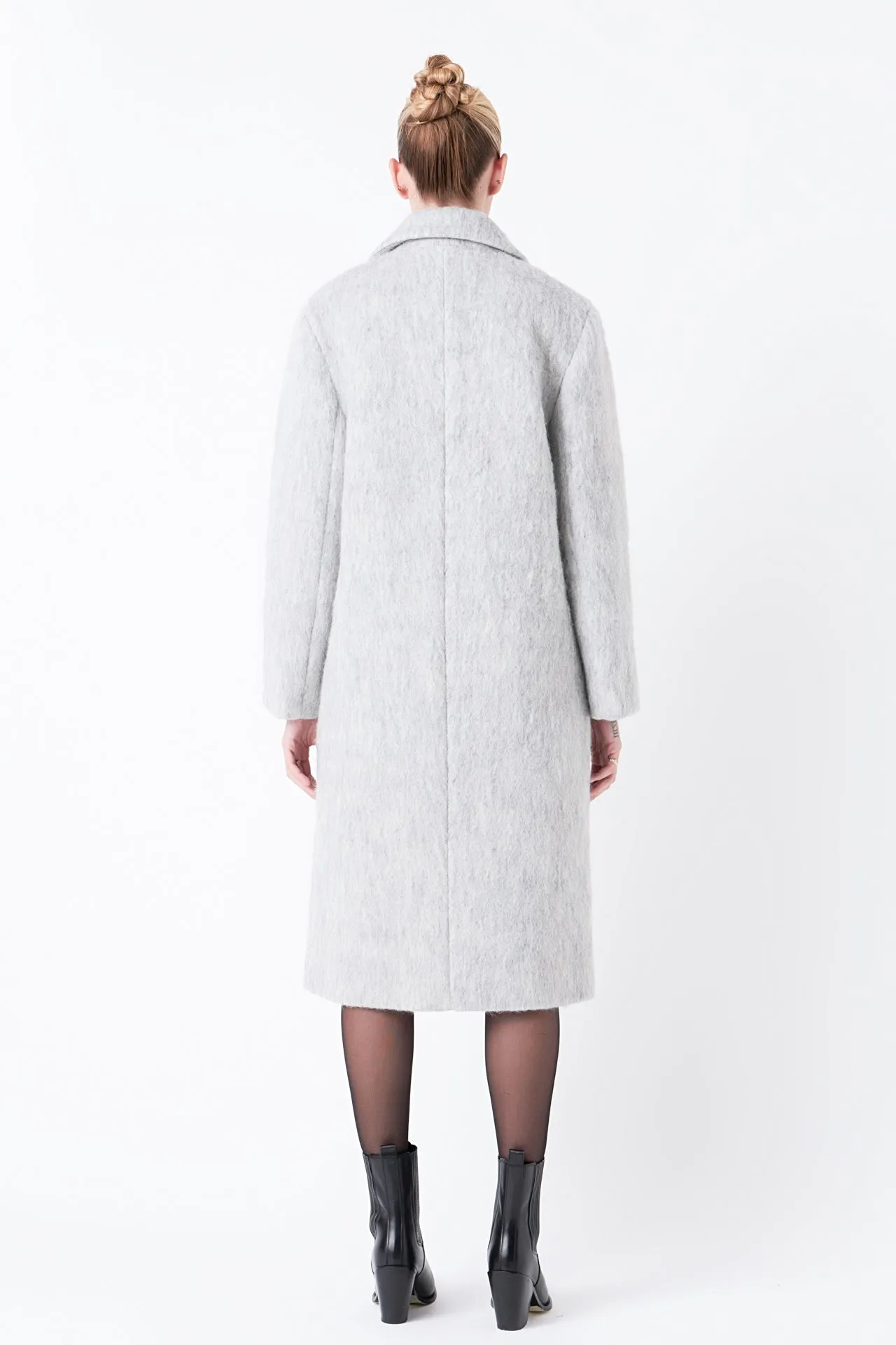 Oversize Single-breasted Long Coat