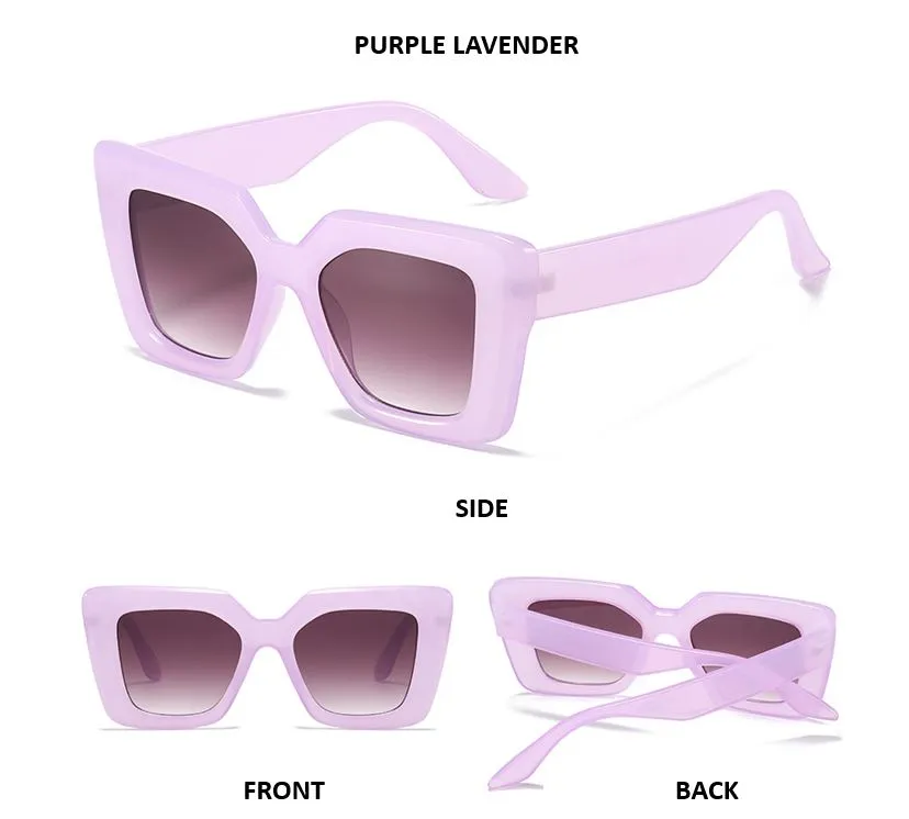 Oversized Square Sunglasses Vintage Sunglasses Retro Chic Shades